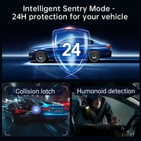 Caméra embarquée 4G Fuallwin 2K+1K double objectif avec GPS et positionnement Beidou, surveillance à distance 24H, capteur G et alerte d'urgence