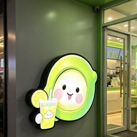 Minjiang Snow Factory - Vente en gros de panneaux lumineux en métal 3D personnalisés avec logo d'entreprise, enseigne lumineuse LED pour la publicité
