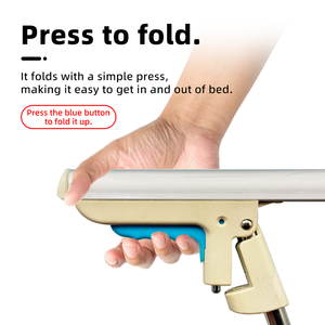 Barandilla de Cama de Aluminio con Asa de Apoyo para Ancianos y Discapacitados, Protector de Seguridad para Cama, Fácil de Plegar para el Cuidado del Cuidador - Product Image 5