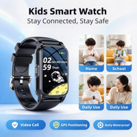 Montre connectée multifonctionnelle pour enfants S5, GPS Tracker, appel vidéo, chat vocal, bouton SOS, mode scolaire, montre de sécurité pour enfants