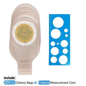 Carbou Hot Bán thuận tiện Hydrocolloid với không dệt colostomy Túi tùy chỉnh một mảnh Velcro đóng cửa <span class=keywords><strong>ostomy</strong></span> Túi - Product Image 4