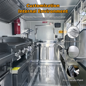 JINLIJING Nouveau Foodtruck Concession Street Fast Food Truck <span class=keywords><strong>Burger</strong></span> Chariot mobile entièrement équipé avec véranda - Product Image 3