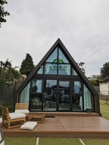 Elegante Casa Prefabbricata Triangolare in Legno Cinese, Durevole, Impermeabile, Ecologica e ad Energia Solare per Case, Hotel, Ville e Appartamenti - Product Image 2