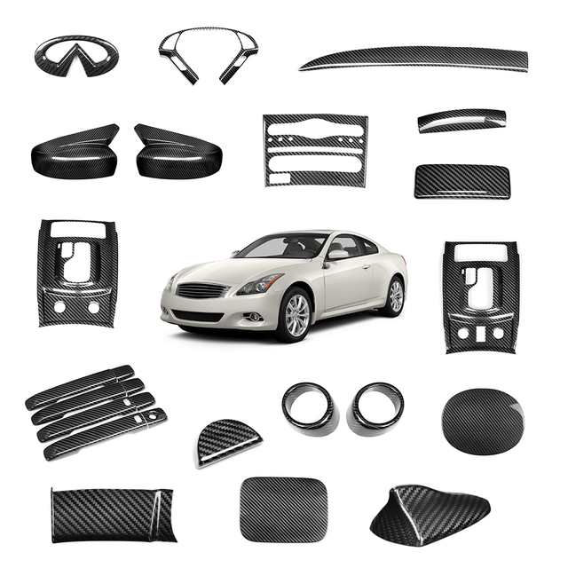 OEM Carbon Fiber Car Full Interior Accessories Kit for Infiniti G37 G25 2007-2014 Wholesale Production and Customization