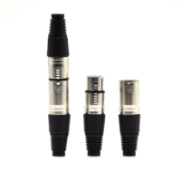 3 p Connecteurs Audio Bulk Plaqué Mâle Femelle Cannon Jack Socket Plug 3 Pin Xlr Cable Mount Connector for Dmx Dmx512 Microphone