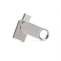 Nouvelle mini clé USB haute vitesse en métal 32 Go, écologique, double connecteur USB 2.0/3.0 Type-C, garantie 1 an, sans cryptage