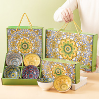 Ensemble de bols et de baguettes en céramique minimaliste bohème, vaisselle, 6 à 10 pièces, coffret cadeau pour l'ouverture d'un événement, style simple, porcelaine blanche