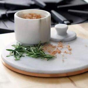 Nordic Kitchen Storage Marble Stone <strong>Tea</strong> Sugar Salt Coffee Holder <strong>Canister</strong> <strong>Sets</strong> Seasoning Container Jar Food Storage Spice Bottle - Product Image 3