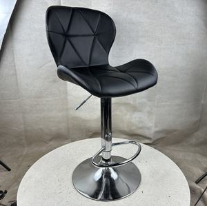 Adjustable Modern Home <b>Bar</b> <b>Stool</b> Comfortable Synthetic <b>Leather</b> High Chair with Backrest for Kitchen Gym Front Living Room - Product Image 2
