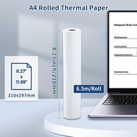 Kertas Thermal Phomemo A4 Kertas Printer Thermal Kertas Thermal Kompatibel dengan Printer Portabel M832 M835 M834 A4 US Letter