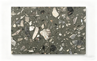 Carreaux de sol en terrazzo gris époxy modernes, ignifuges et écologiques, blocs de pierre artificielle et carreaux muraux pour hôtels et plans de travail