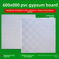 Paneles Cuadrados de PVC para Techo Suspendido de Placas de Yeso 600x600, Revestimiento de Película, Resistentes a la Humedad, para Cuartos Limpios
