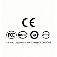 Ordinateur portable de jeu Lenovo Legion 5 Pro R7000P en gros, Ryzen 9 8945HX, 16 Go de RAM, 1 To SSD, RTX5060, garantie mondiale, ordinateur d'origine