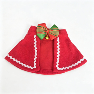 <span class=keywords><strong>Noeud</strong></span> <span class=keywords><strong>papillon</strong></span> ajustable de Noël en velours rouge, doux et chaud, pour petits chiens, chiots, chatons, chats, cape de Noël pour chien - Product Image 5