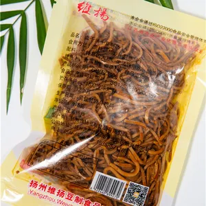 Gluten Free Lactose Free GMO Free Chinese Famous Vegan Food Shredded Dried Beancurd Skin