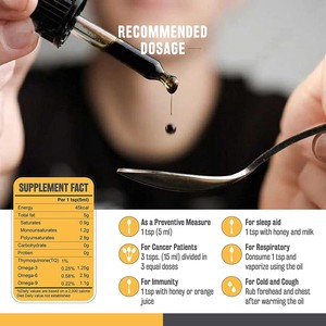 OEM High Quality Black <b>Seed</b> Oil Sativa Liquid Drops Health Supplement for Adult Detox Cleanse Customization Available 60ml Per - Product Image 2