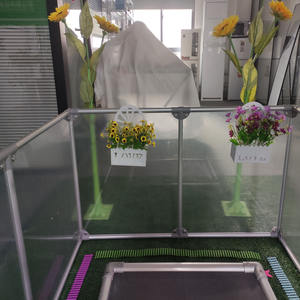 Clôture pliante transparente en acrylique facile à porter, parc portable pour chiens d'intérieur - Product Image 2