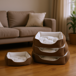 Set di cuccette per animali Casahorra, 3 misure, base impermeabile antiscivolo per cani e gatti - Product Image 3