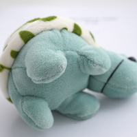 10cm herbe tortue en peluche porte-clés jouet Aquarium Souvenir doux tortue jouets en peluche Mini dessin animé tortue porte-clés pendentif sac breloque