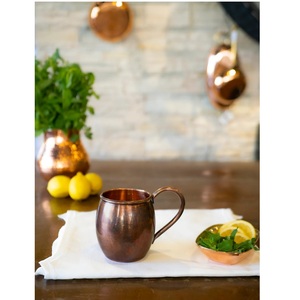 Export Quality Copper Mug with Sturdy Handle Perfect for Moscow and Refreshing Drinks Available At Wholesale Price - Product Image 1