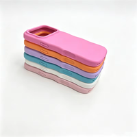 Coque de téléphone en silicone liquide Original Wave pour iPhone 16 17 18 Pro Max, antichoc, avec aimant, Coque de protection pour téléphone