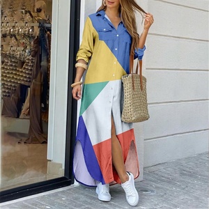 TW <span class=keywords><strong>Ropa</strong></span> de Mujer <span class=keywords><strong>Tallas</strong></span> <span class=keywords><strong>Grandes</strong></span> Vestido Casual para Dama MOQ Bajo Vestidos Largos para Mujer - Product Image 4