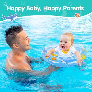 New Style Baby Swimming Float Adjustable Seat Double Layer PVC <b>Inflatable</b> Infant Toddler <b>Pool</b> Float Swim Trainer - Product Image 6