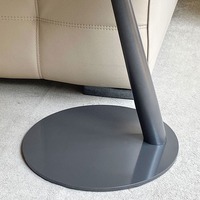 Table console moderne de luxe Runwan en métal avec plateau en verre et base sur piédestal - Conception durable et stable, mobile pour salon, garantie 5 ans