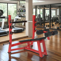 Chaise de Fitness à domicile multifonctionnelle professionnelle tabouret d'haltère en acier équipement d'entraînement en pente vers le haut exercices d'épaule hommes