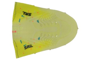 Tomaia in maglia Flyknit monopezzo OEM flessibile antiscivolo con inserti in silicone per <span class=keywords><strong>scarpe</strong></span> da corsa - Product Image 2