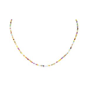 Collar de cuentas coloridas Dinle, gargantilla con colgante de corona para mujer, joyería de fiesta, estilo ligero de lujo para primavera - Product Image 4