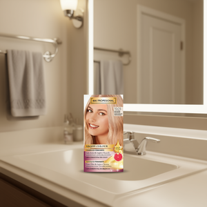 Kit de coloration capillaire permanente professionnelle brillante Mix Profesional 1023 Blond Platine avec huile d'argan et d'agrumes - Product Image 2