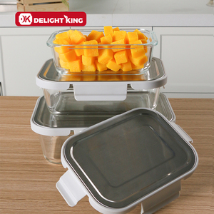 Hộp Đựng Thủy Tinh An Toàn Lò Nướng Với Bộ Lưu Trữ Thực Phẩm Thủy Tinh Kín Kín Hộp Đựng Thực Phẩm Thủy Tinh Có Nắp <span class=keywords><strong>Ss</strong></span> Hộp Đựng Nhà Bếp - Product Image 6