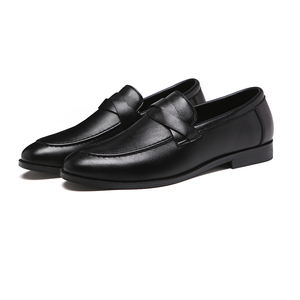 Zapatos Casuales para Hombre, Clásicos, Talla Grande, Mocasines Negros con Punta en Pico, Mocasines Casuales de Negocios, Zapatos de Vestir para Boda - Product Image 1