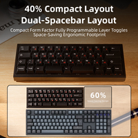 Clavier mécanique ZORNHER LZ40 noir, série 40, en alliage d'aluminium, codes personnalisés, clavier adapté aux mineurs