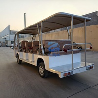 Voiture électrique de tourisme fabriquée en Chine, 11/14 places, avec moteur 60V 4,5-7KW et autonomie de 100 km pour les attractions touristiques