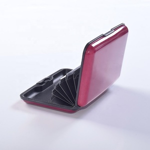 A030 billetera de aluminio RFID funda de bloqueo para Mujeres Hombres, Metal tarjeta de crédito billetera titular Estuche Duro - Product Image 3