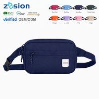 Sac banane écologique personnalisable avec logo, sac de taille en polyester, sac bandoulière, sac de hanche, vente en gros, fabricant OEM