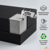 Boîte à tiroir en papier kraft écologique personnalisable avec logo, emballage cadeau rigide en carton avec ruban pour bijoux et lunettes