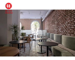 Comptoir de café moderne à LED, mobilier de magasin de détail professionnel personnalisé pour la conception de bars et de cafés - Product Image 5