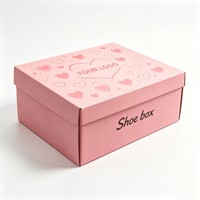 Boîte cadeau pliante en papier personnalisée en gros, boîte en carton ondulé recyclé durable pour l'expédition de chaussures, boîte de rangement pliable