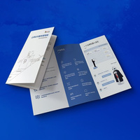 Conception et production gratuites de brochures pliantes en papier publicitaire double face