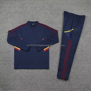 Traje de Entrenamiento de Fútbol de Manga Larga con Media Cremallera para Adolescentes, Diseño Personalizable Impreso, Secado Rápido, Transpirable, Ropa Deportiva Anti-UV - Product Image 2