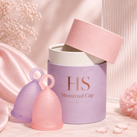 Professionnel personnalisé marque privée préservatif Silicone période coupe menstruelle cadeau cylindre emballage papier Tube rond rose boîtes