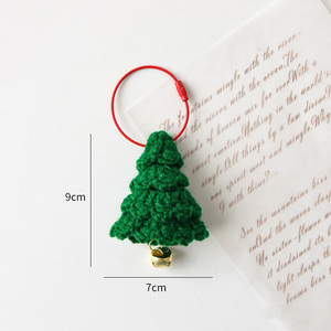 Decoración de Navidad lana tejida árbol de Navidad copo de nieve colgante árbol de Navidad decoración coche decoración Mini lindo encantador - Product Image 4