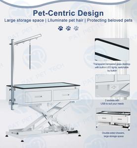 Çekmeceli köpek bakım masası ekipman ayarlanabilir yükseklik Pet bakım masası - Product Image 4