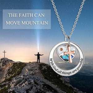 Collier fin en acier inoxydable 316L pour femme, bijou délicat avec pendentif grain de moutarde - Product Image 2