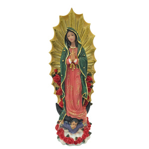 Regalo de Navidad, Figura Religiosa, Sagrada Familia, Estatuas Mexicanas de <span class=keywords><strong>la</strong></span> <span class=keywords><strong>Virgen</strong></span> María, Decoración del Hogar, Artesanía de Resina de Europa, Escultura Artística - Product Image 1