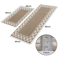 Tapis de cuisine modernes en polypropylène tufté absorbant, résistants aux taches, antidérapants et lavables