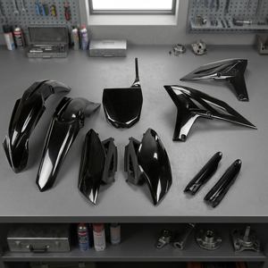 Kit di plastica nera per Yamaha YZF 250 accessori per motocicli a 2010 2010 - Product Image 2